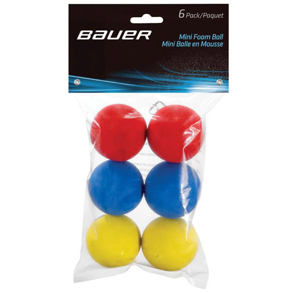 Bauer Mini Foam Balls - 6 Pack