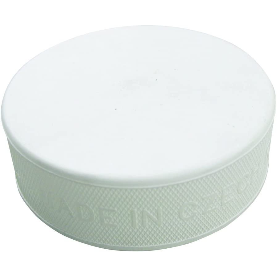White Goalie Ice Hockey Puck