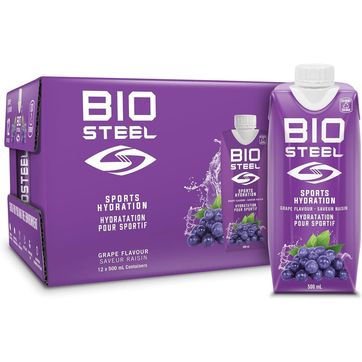 BioSteel Grape Sports Drink 500ml / 16.7oz.