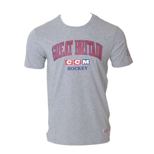CCM Great Britain Ice Hockey Flag T Shirt