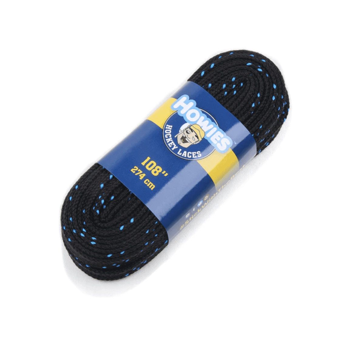 Howies Black Cloth Non-Waxed Hockey Laces