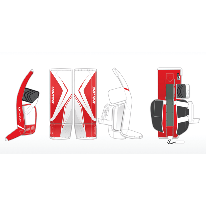 MyBauer Custom Vapor Flylite Goalie Leg Pads