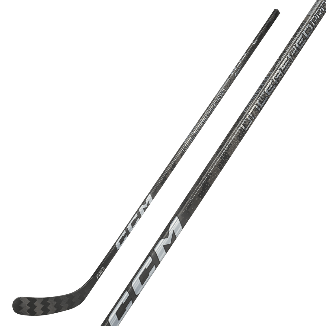 CCM Ribcor Trigger Unleashed Pro Black/Silver Composite Hockey Stick