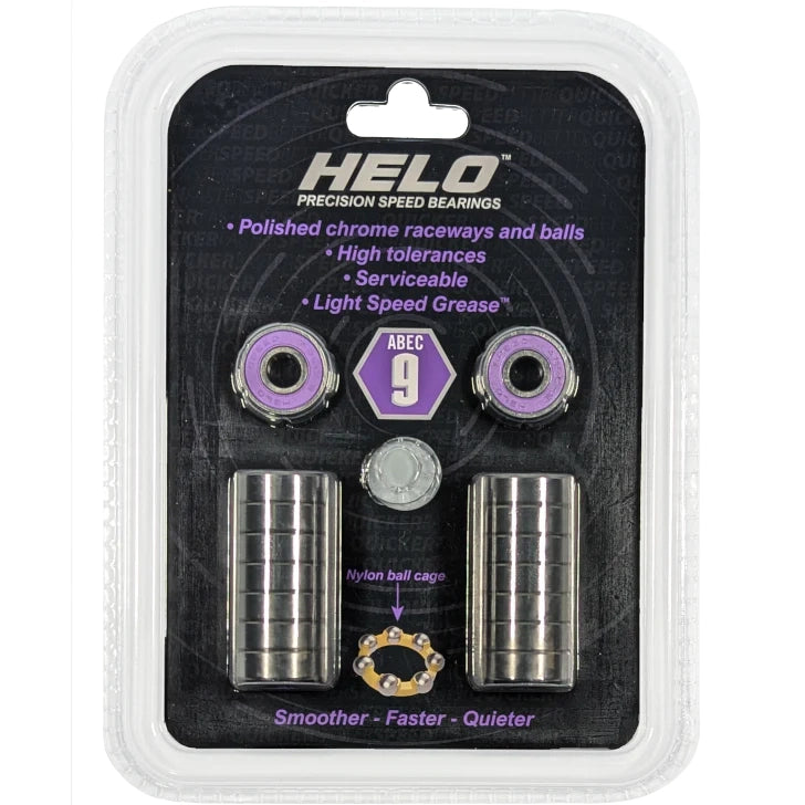 Helo Abec 9 Bearings - 16 Pack