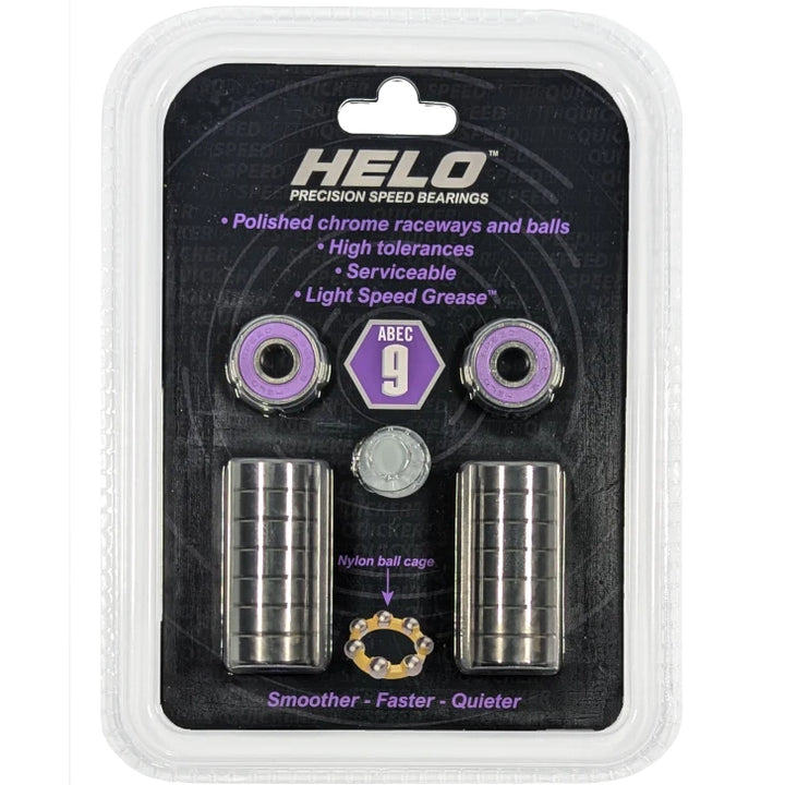 Helo Abec 9 Bearings - 16 Pack