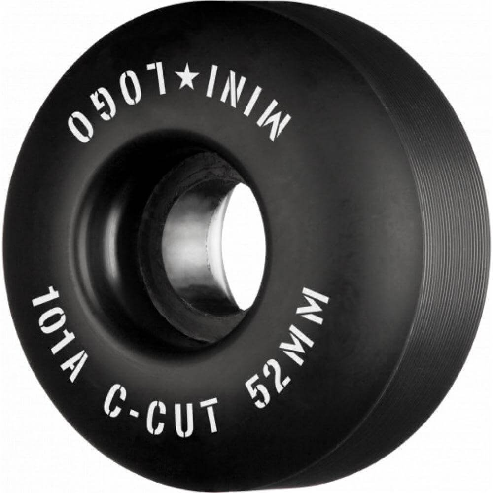Mini Logo 52mm C-Cut 101a Black Wheels