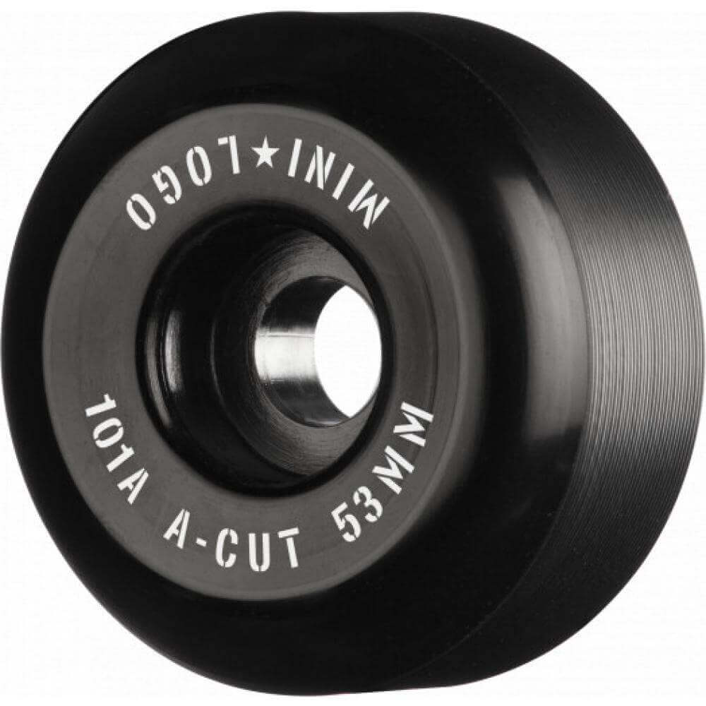 Mini Logo 53mm 101a A-Cut Black Wheels