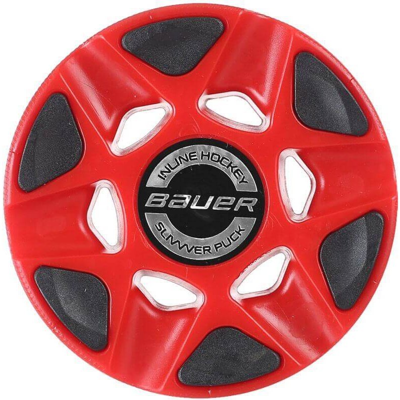 Bauer Inline Hockey Slivver Puck - Red