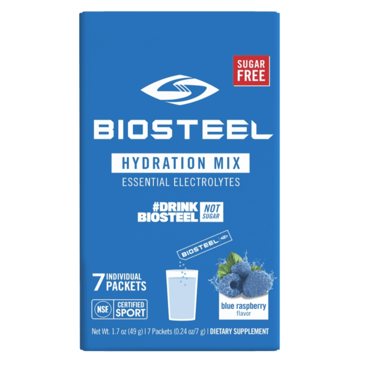 Biosteel Sports Hydration Blue Raspberry Mix Caddy 7 Sachets x 7g