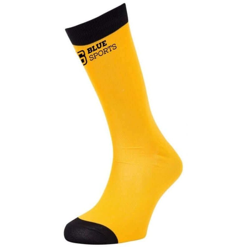 Blue Sports Pro-Skin Yellow Socks - Junior