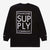 Diamond Supply Co. Stacked Type Long Sleeve T-Shirt Black