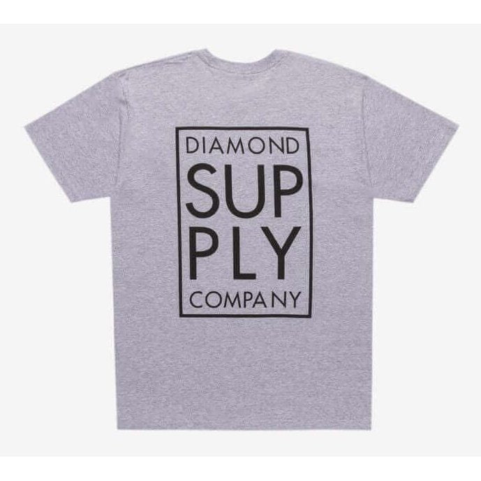 Diamond Supply Co. Stacked Type T-Shirt Grey