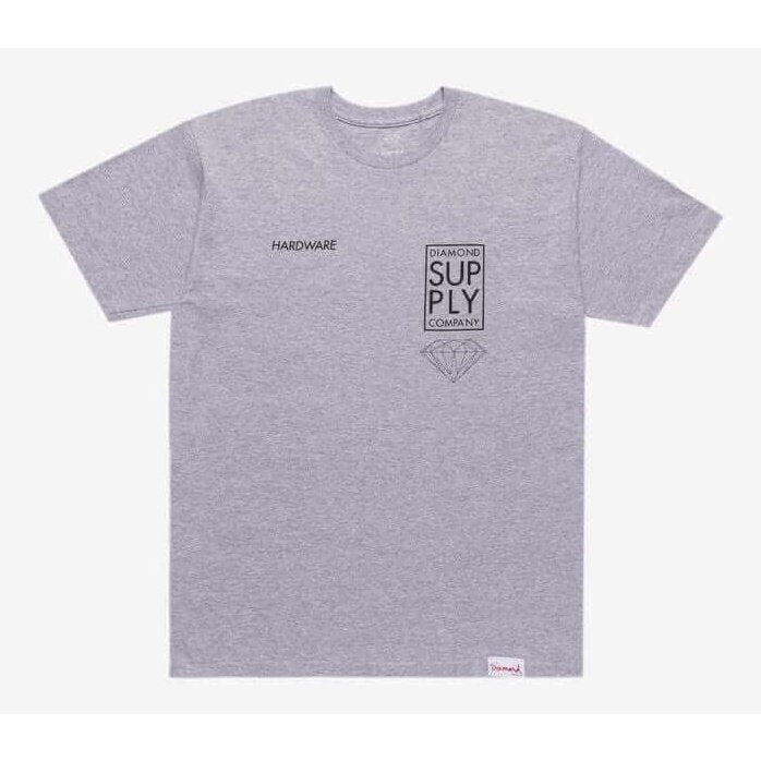 Diamond Supply Co. Stacked Type T-Shirt Grey