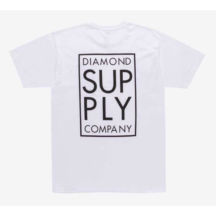 Diamond Supply Co. Stacked Type T-Shirt White