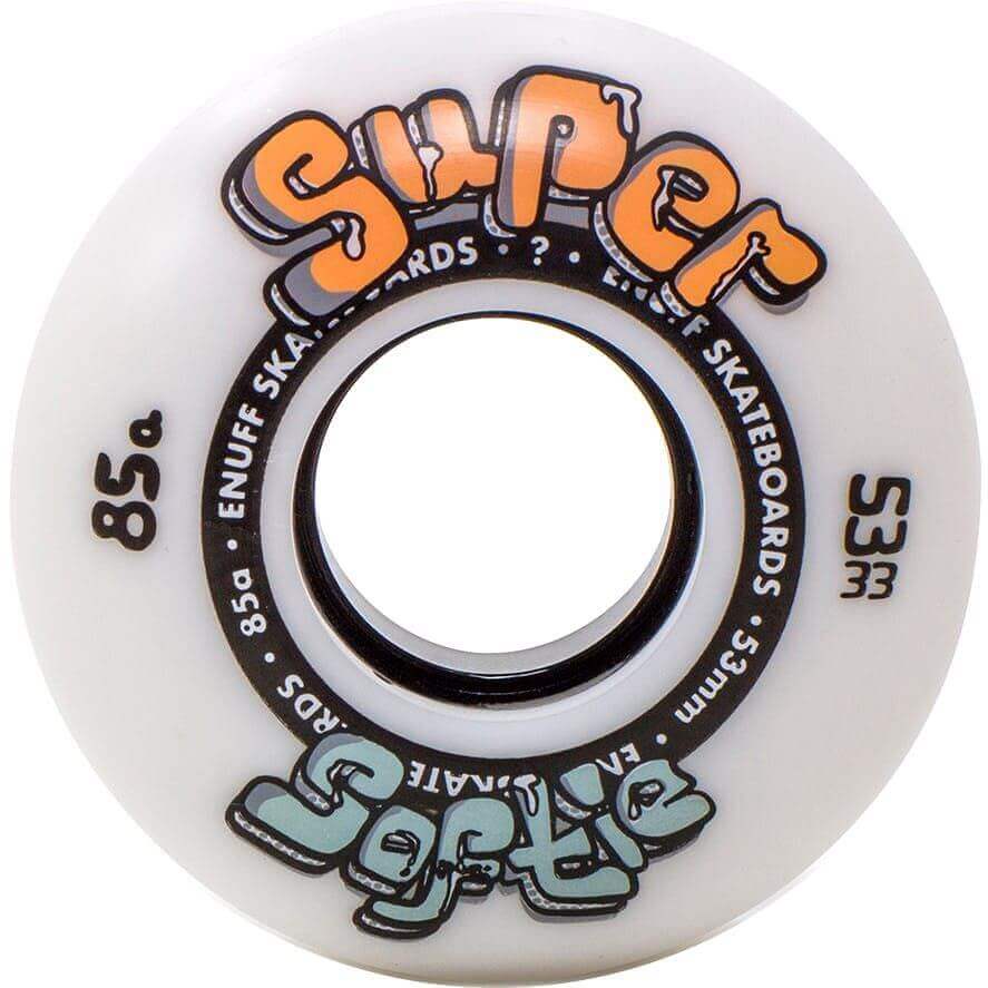 Enuff Super Softie 85a 53mm White Wheels 4 Pack