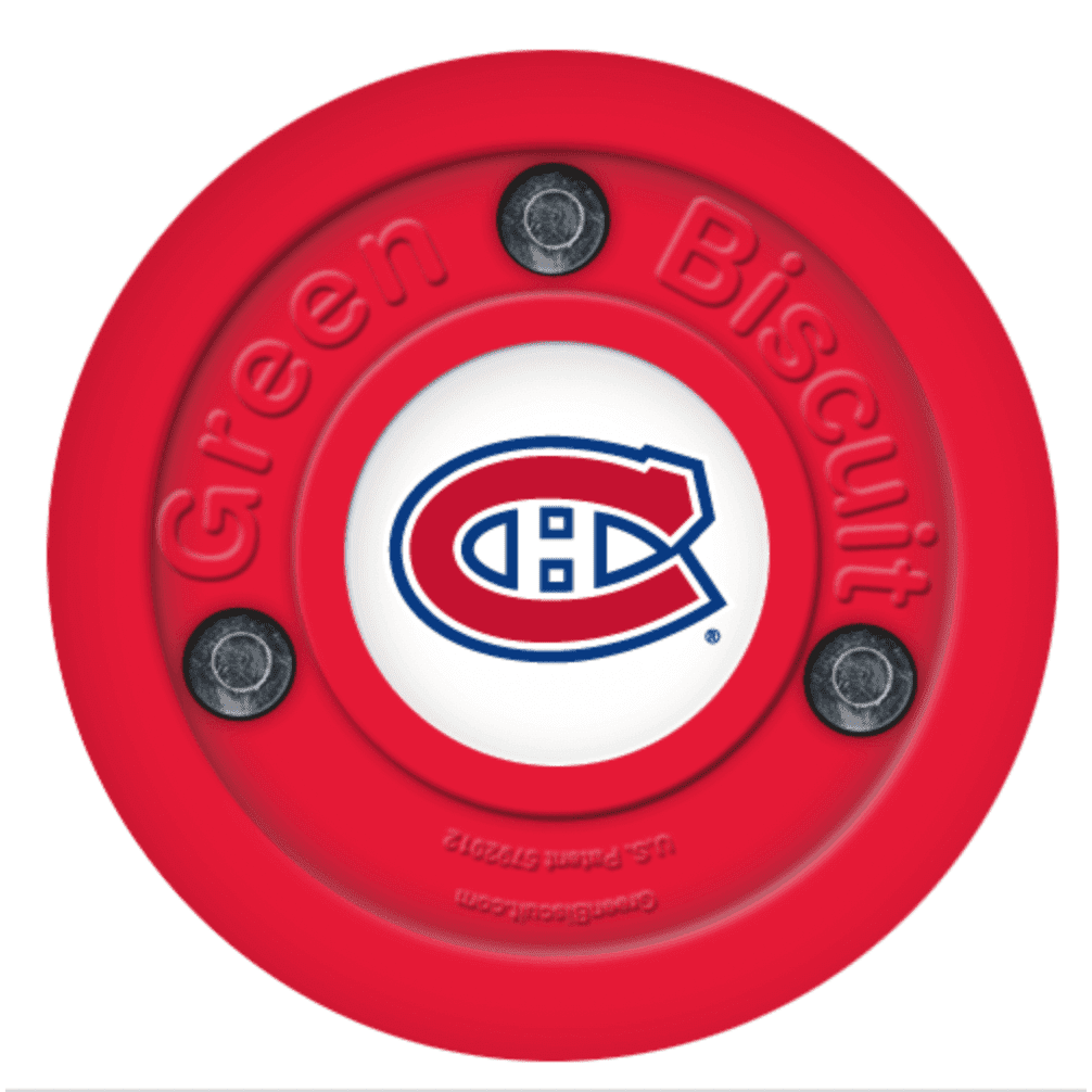 Green Biscuit Montreal Canadiens Training Puck