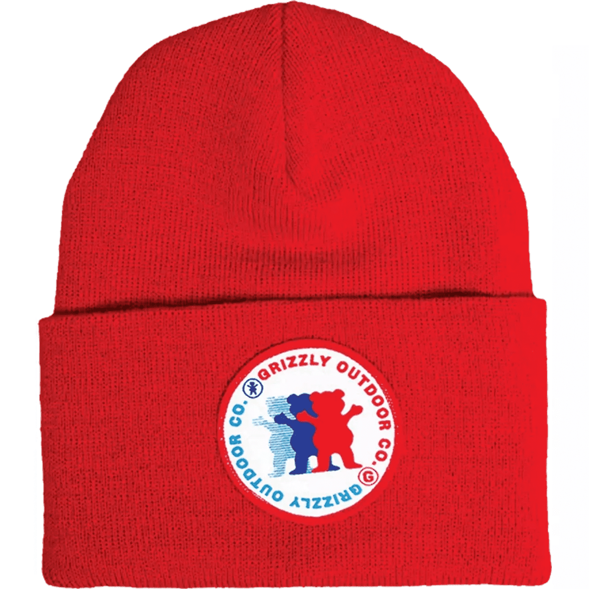 Grizzly Faceoff Red Beanie