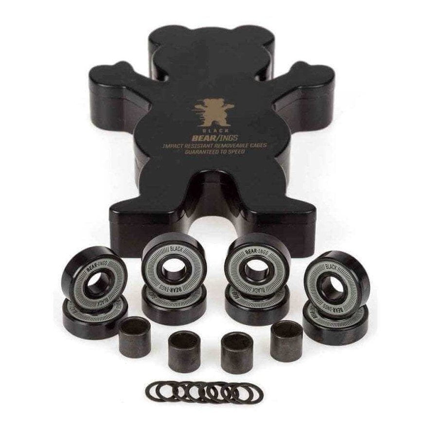 Grizzly Black Abec 9 Bearings - 8 Pack