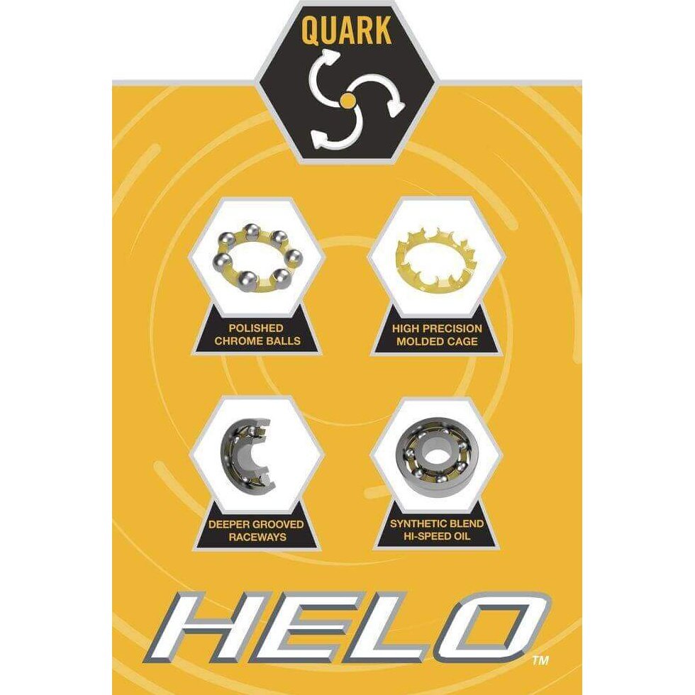 HELO Quark Precision Speed Bearings - 16 Pack