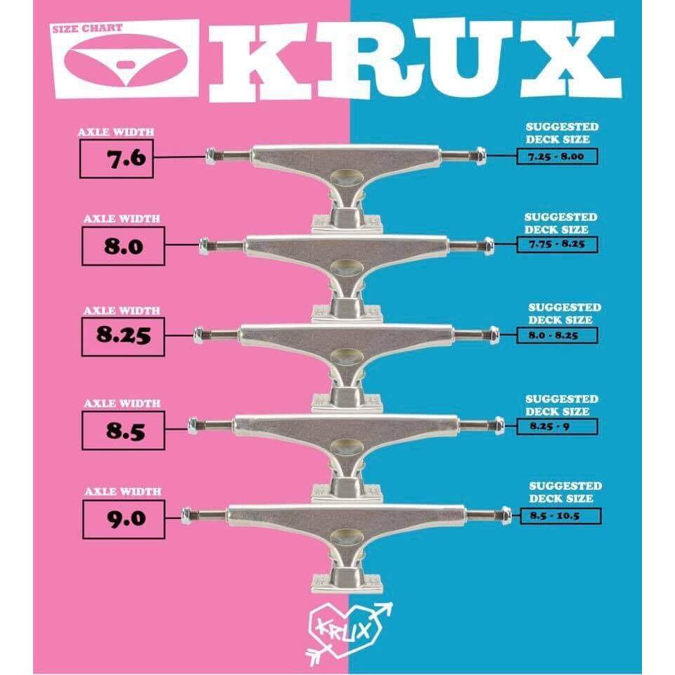 Krux DLK K5 Polished Standard Trucks 7.6" (Pair)