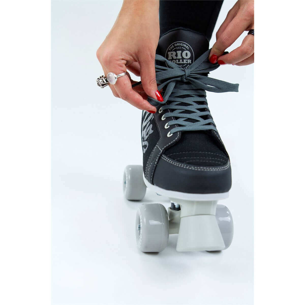 Rio Roller Lumina Black/Grey Quad Skates