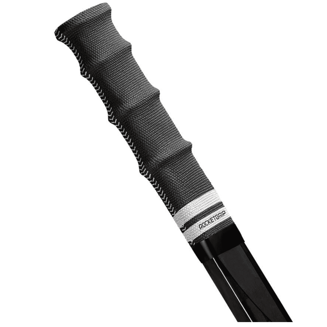RocketGrip Color Fabric Hockey Grip - Black / White