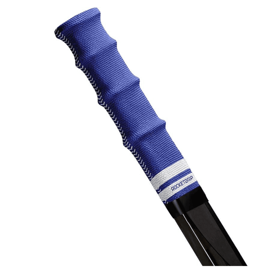 RocketGrip Color Fabric Hockey Grip - Blue / White