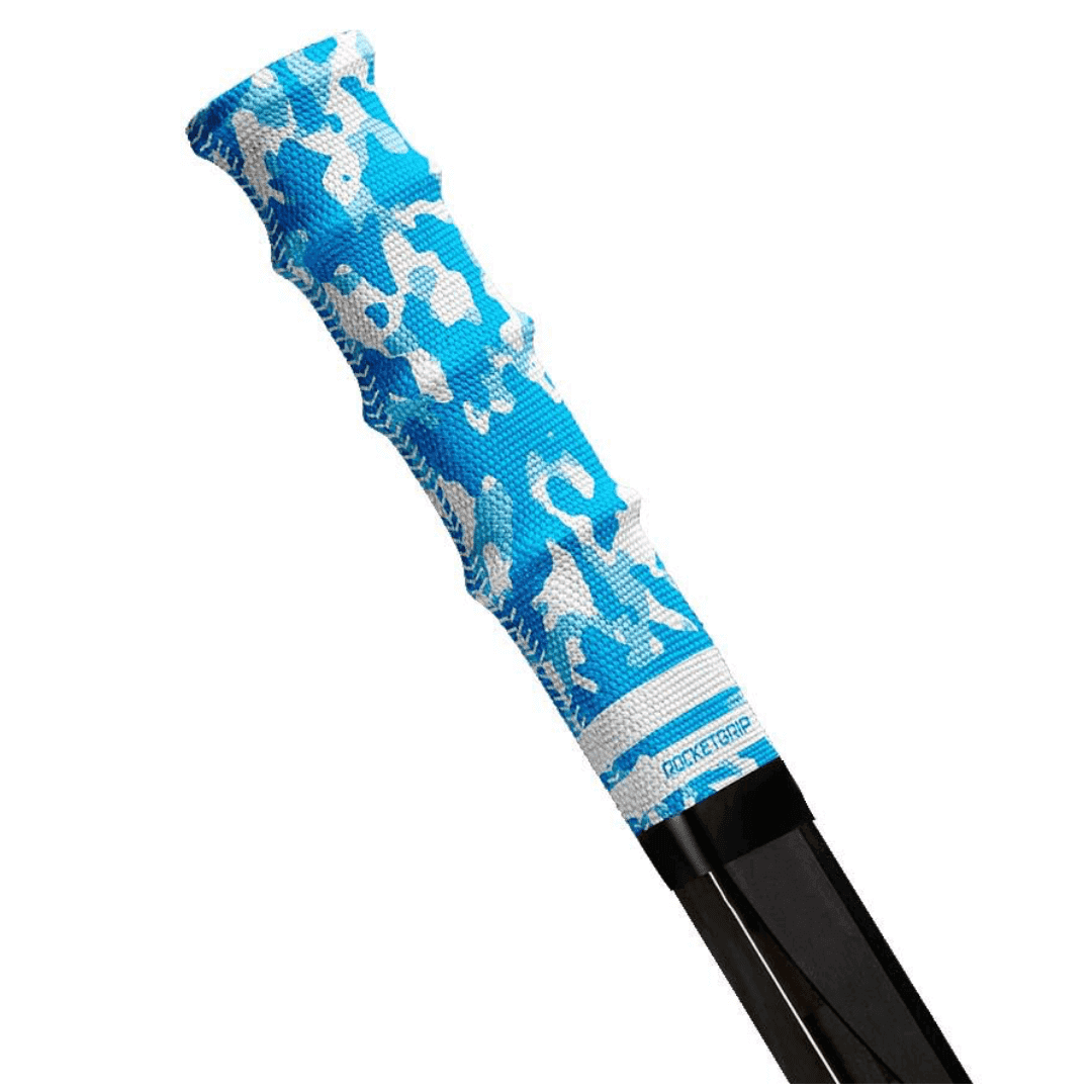 RocketGrip Color Fabric Hockey Grip - Camo Blue