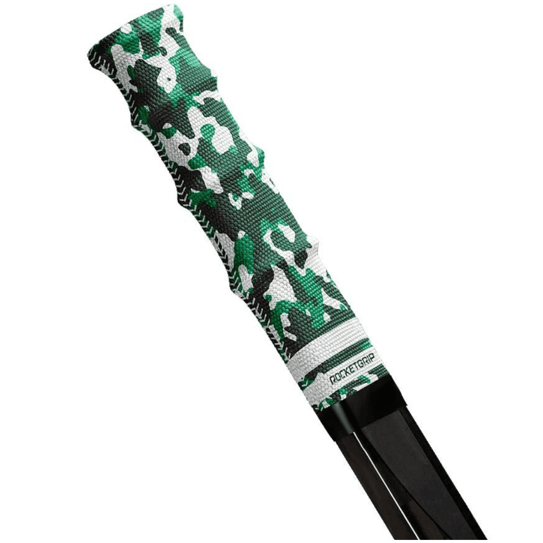 RocketGrip Color Fabric Hockey Grip - Camo Green