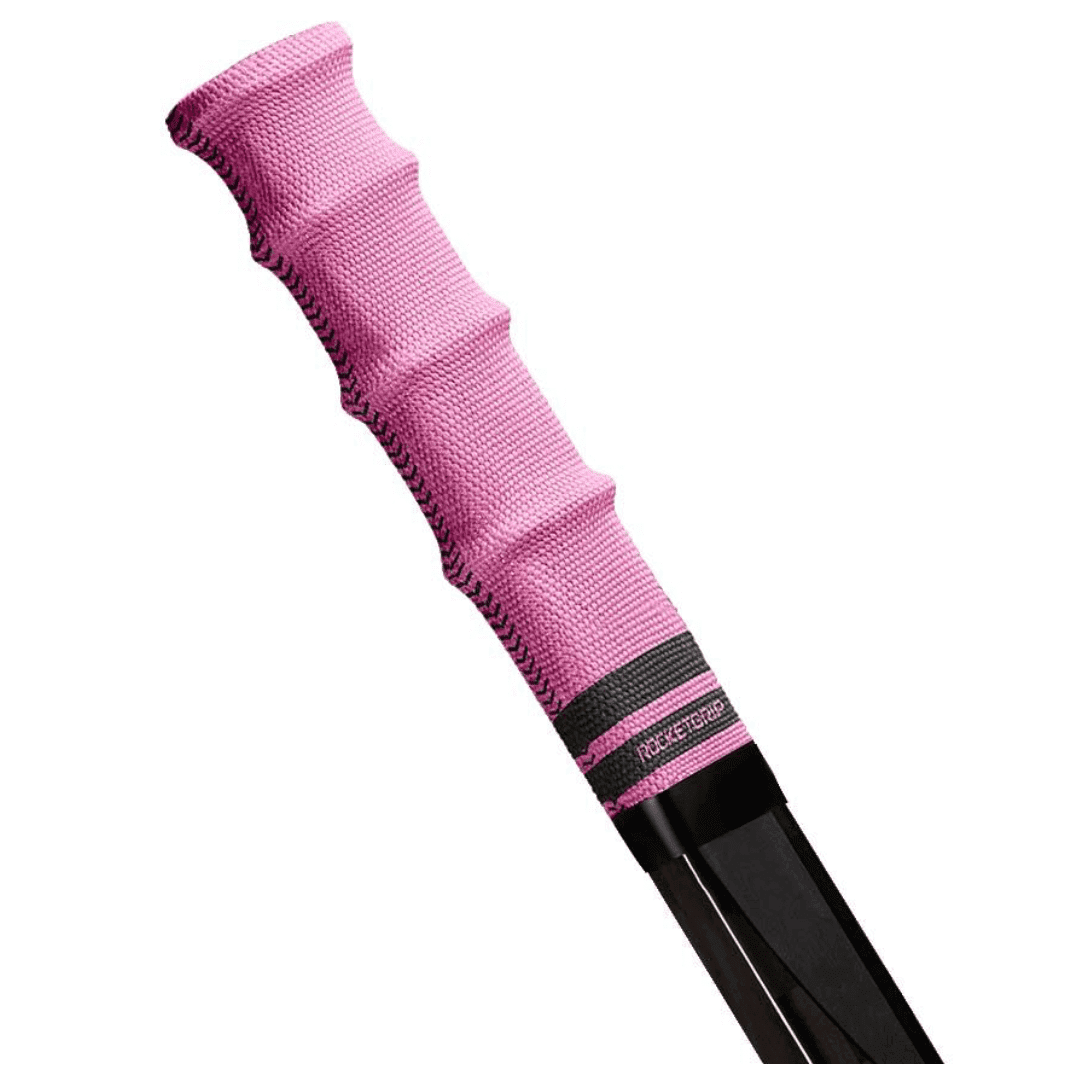 RocketGrip Color Fabric Hockey Grip - Pink / Black
