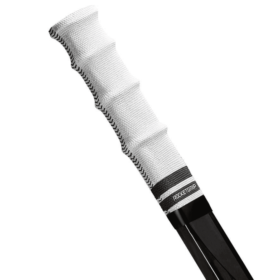 RocketGrip Color Fabric Hockey Grip - White / Black