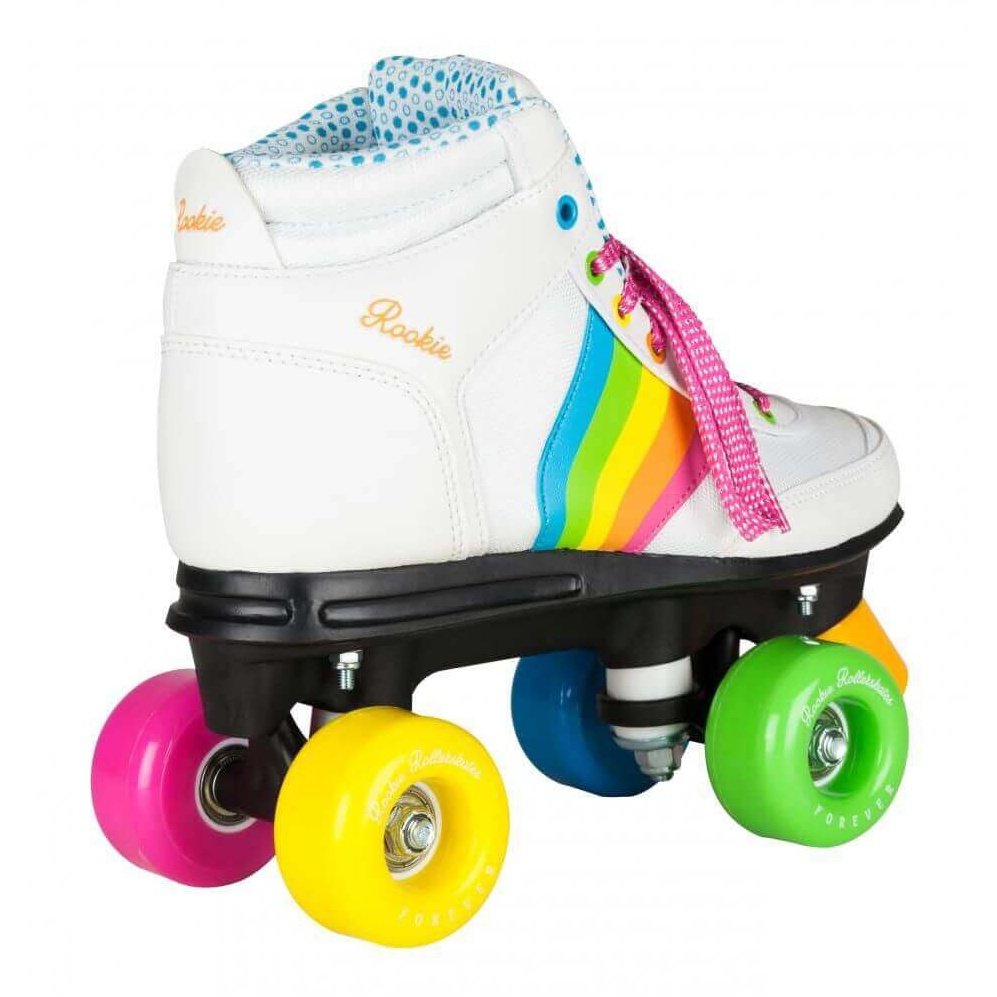 Rookie Forever Rainbow White/Multi Quad Skates