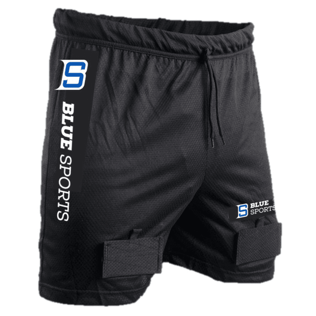 Blue Sports Mesh Short With Cup Junior