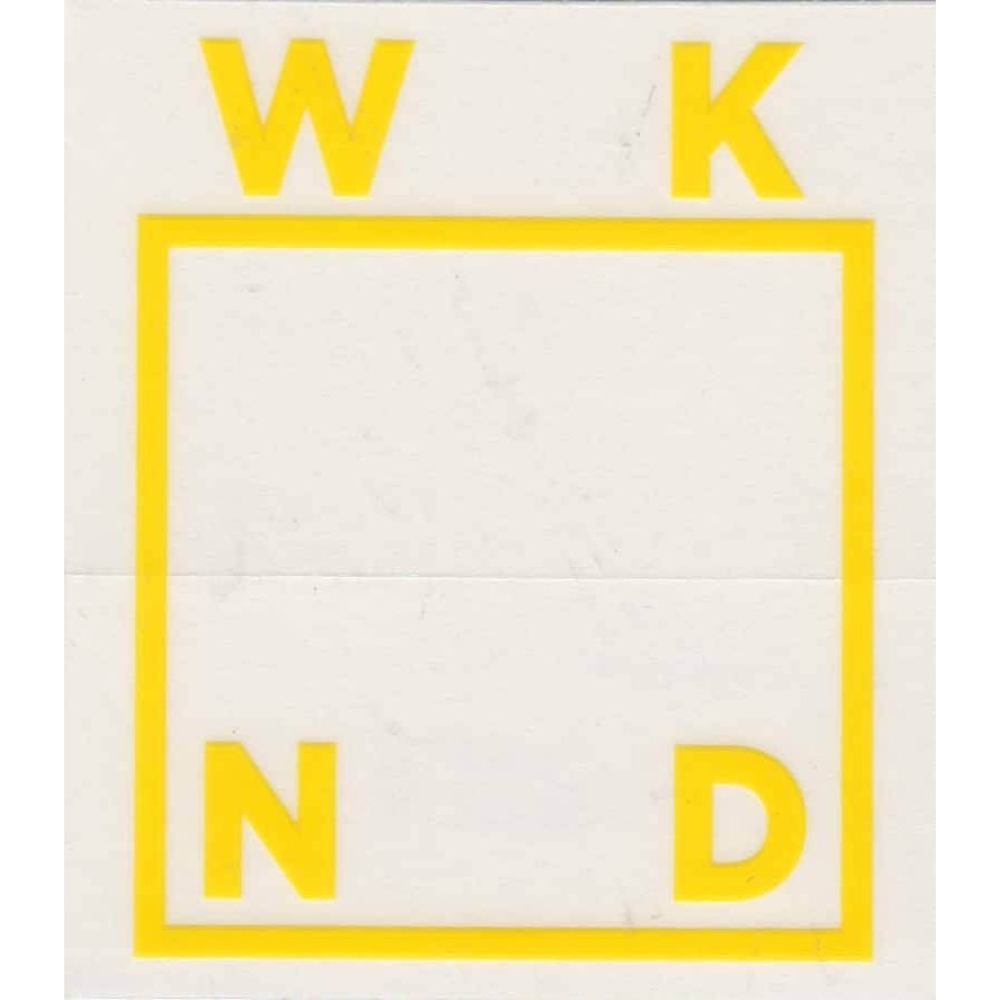 WKND Logo Sticker Yellow