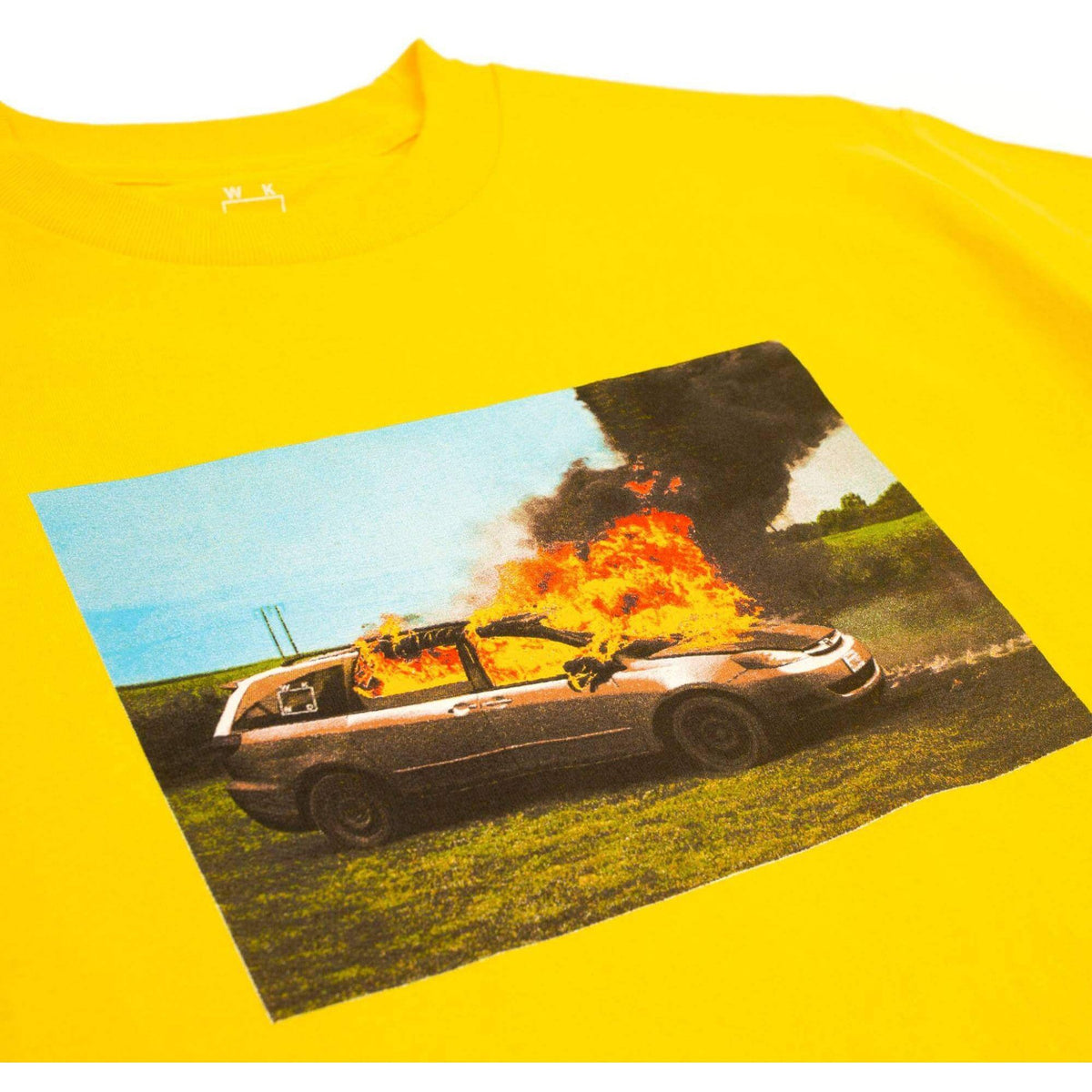 WKND Van on Fire T-Shirt Yellow