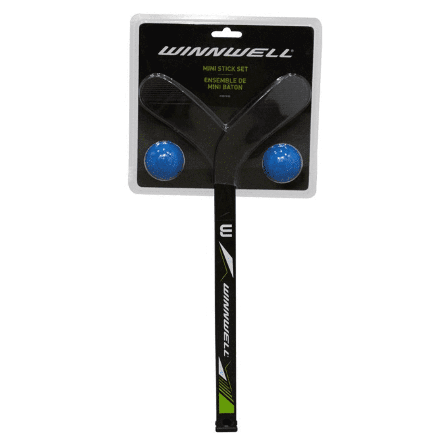 Winnwell Mini Stick Set (2 Sticks, 2 Balls)