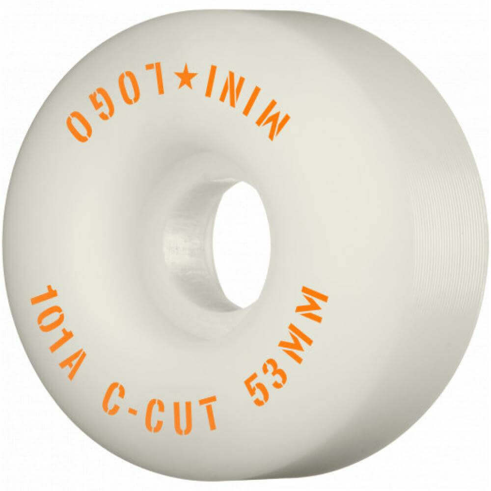 Mini Logo 53mm C-Cut 101a White Wheels