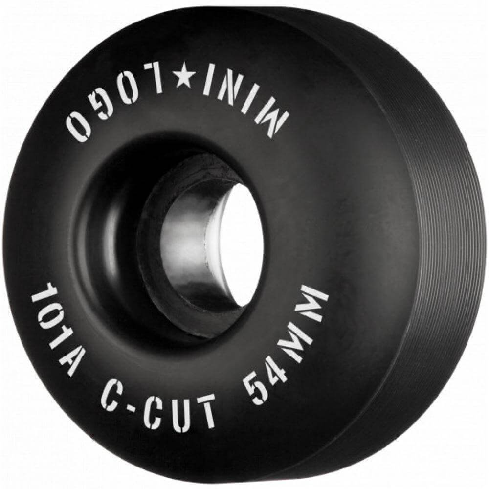 Mini Logo 54mm C-Cut 101a Black Wheels