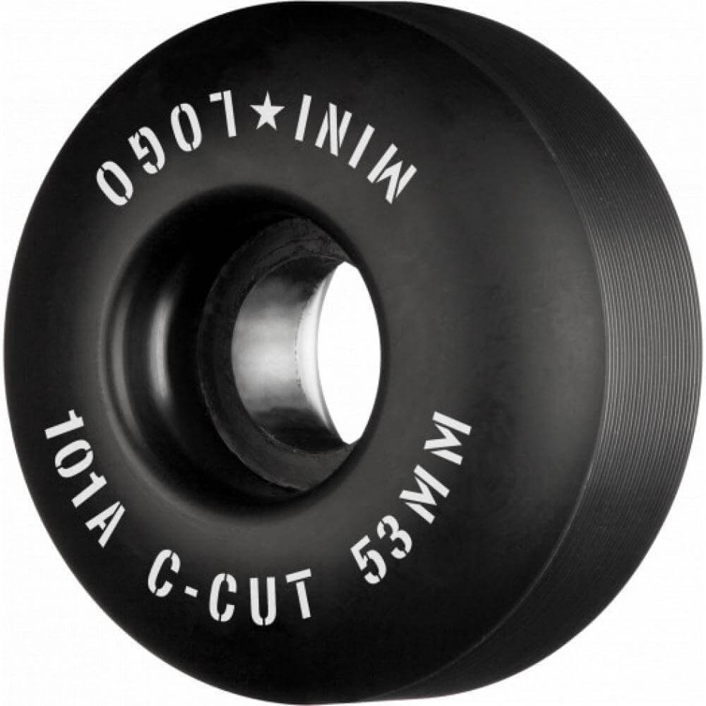 Mini Logo 53mm C-Cut 101a Black Wheels