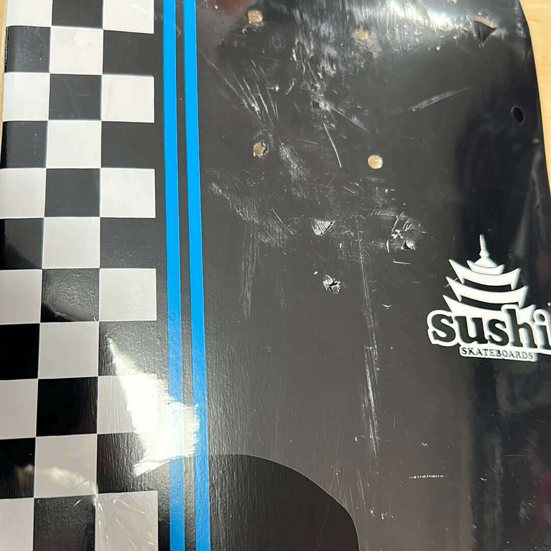 **B Stock** Sushi Checker Logo Black Deck 8.25"